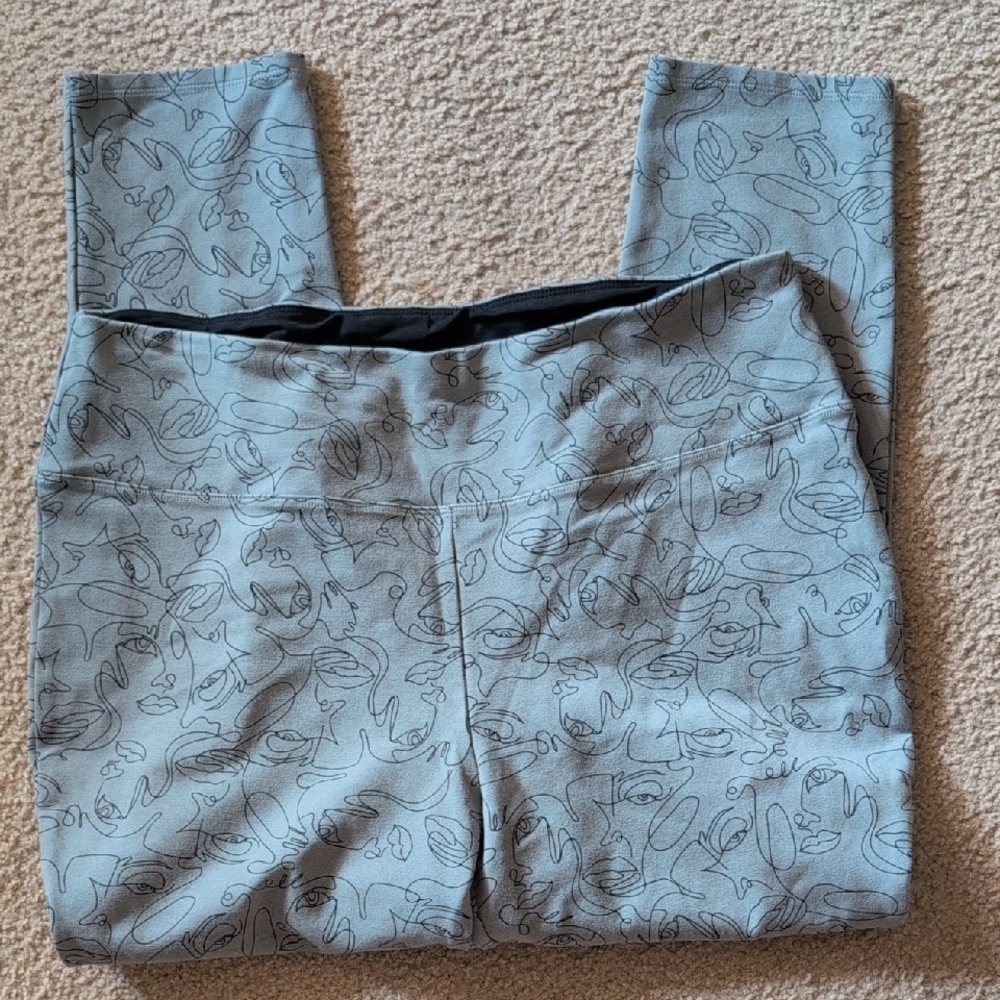 Wynne Lounge Abstract Athletic Leggings Size  P1X